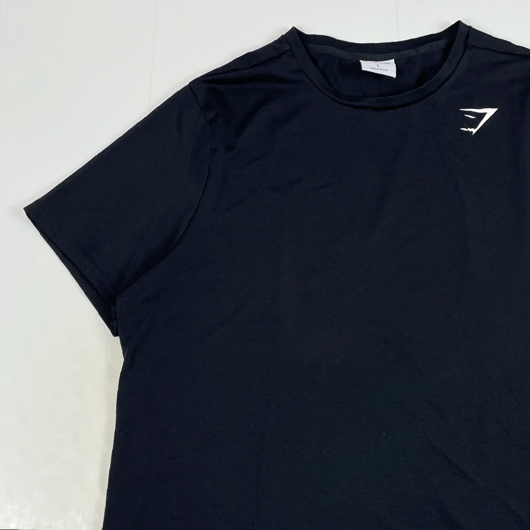 Gymshark Gymshark Shirt Mens Large Black Short Sleeve T-Shirt Crew Neck Bodybuilding Running Workout Gym Size US L / EU 52-54 / 3 - 2 Thumbnail