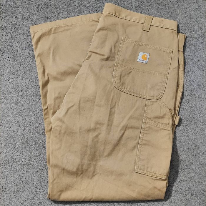 Carhartt Carhartt Pants Mens 42x32 Beige Carpenter Style RN#14806