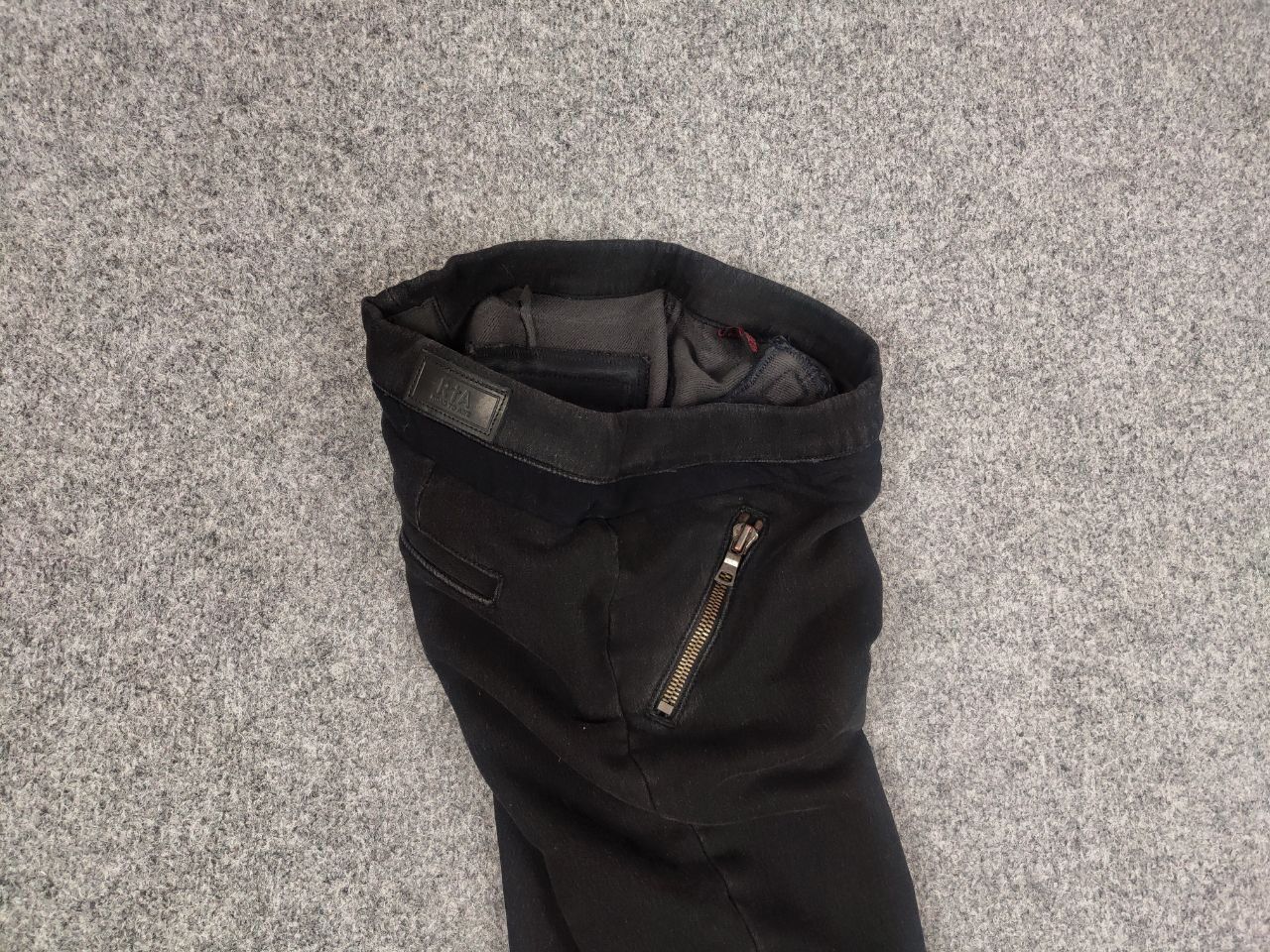 Vintage Road To Awe R+A Design Avant Garde Black Skinny Zip Pants Size 30" / US 8 / IT 44 - 3 Thumbnail