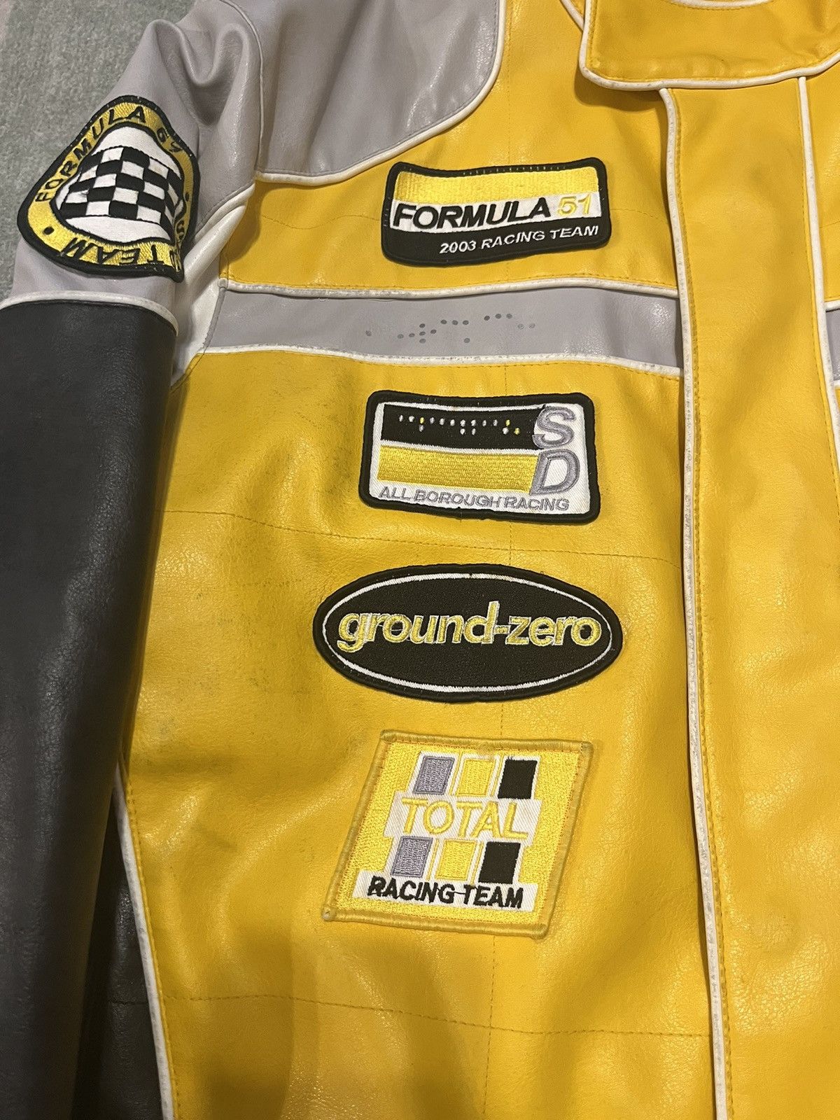 Japanese Brand × Racing × Vintage Y2K 2003 Yellow Fashion