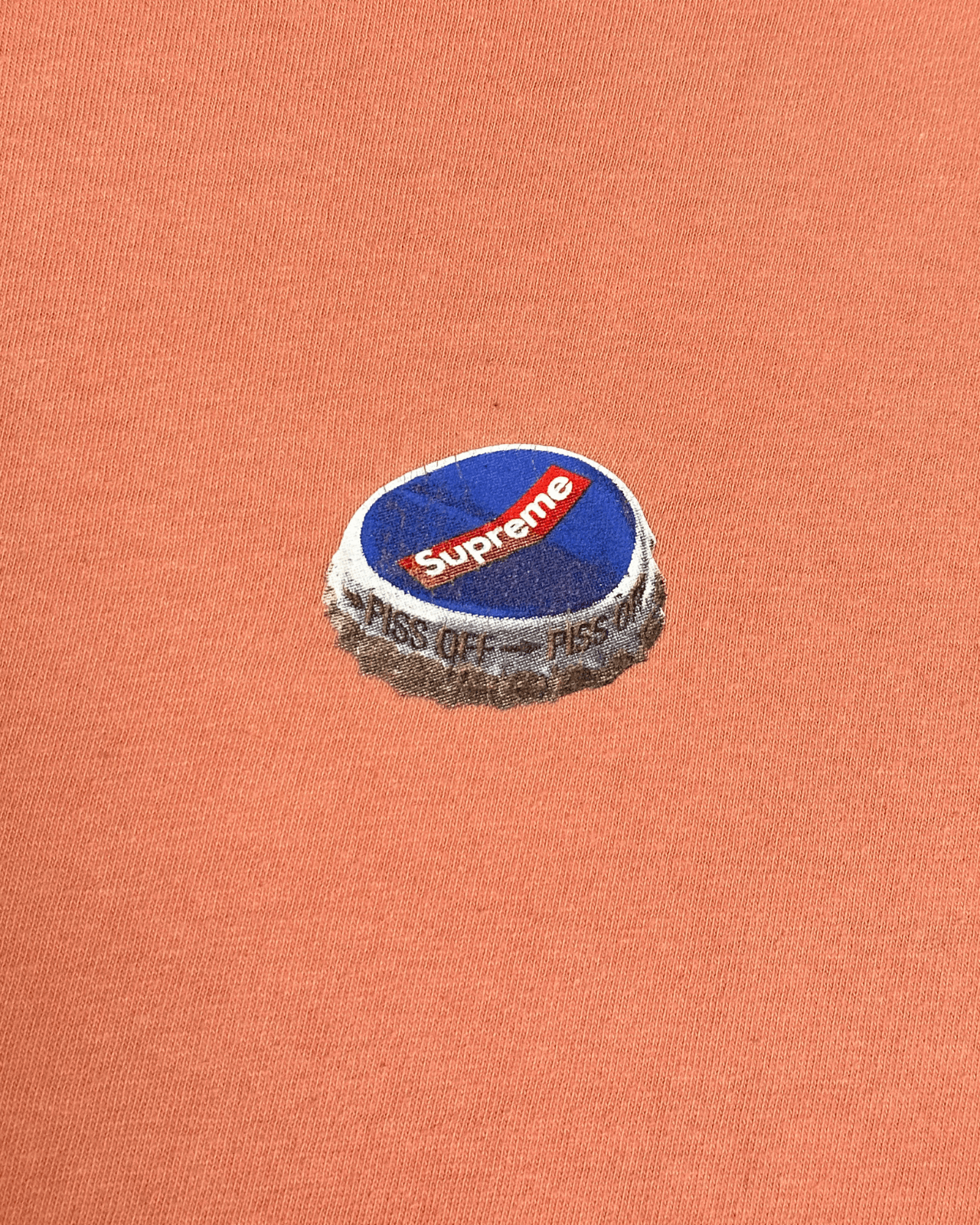 Supreme Supreme FW18 Bottle Cap Terra Cotta T-Shirt - Size Medium Size US M / EU 48-50 / 2 - 3 Thumbnail