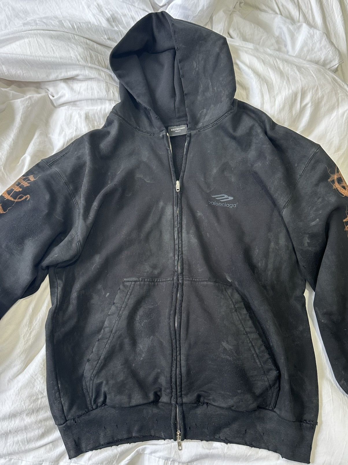 Balenciaga Balenciaga 24’ heavy metal SanScript zip up Size US XS / EU 42 / 0 - 9 Thumbnail