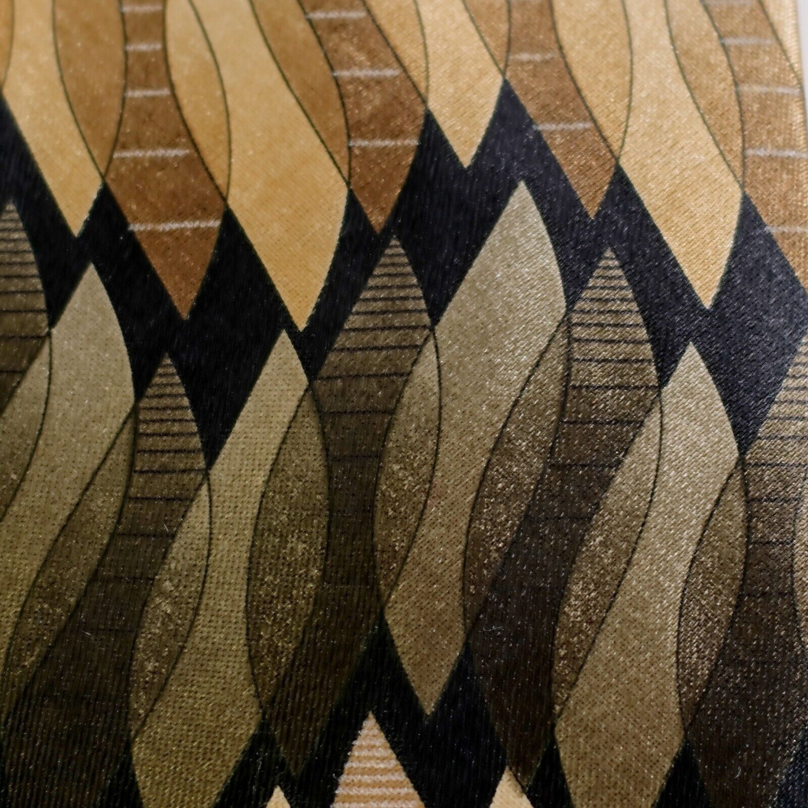 David Taylor David Taylor Green Tan Abstract Geometric Wide Print Polyest Size ONE SIZE - 2 Thumbnail