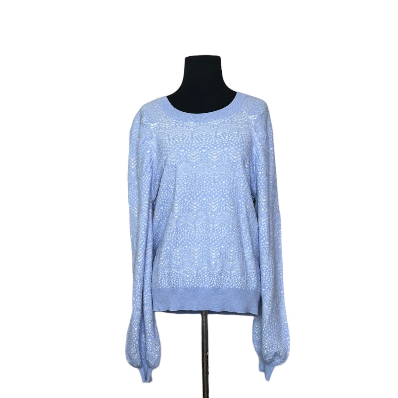 Joie Joie Dulcia blue over white long sleeves sweater size XL Size XL / US 12-14 / IT 48-50 - 13 Thumbnail