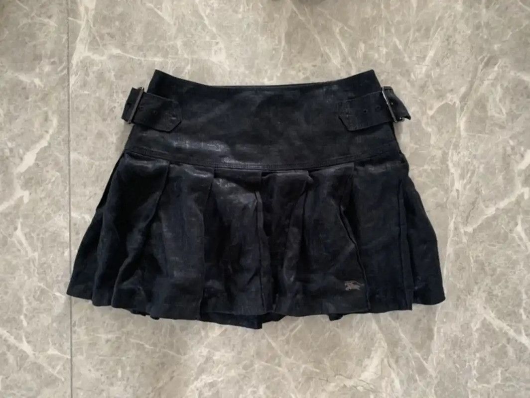 Burberry Burberry Black Cotton Mini Skirt S Size Size 23" - 1 Thumbnail