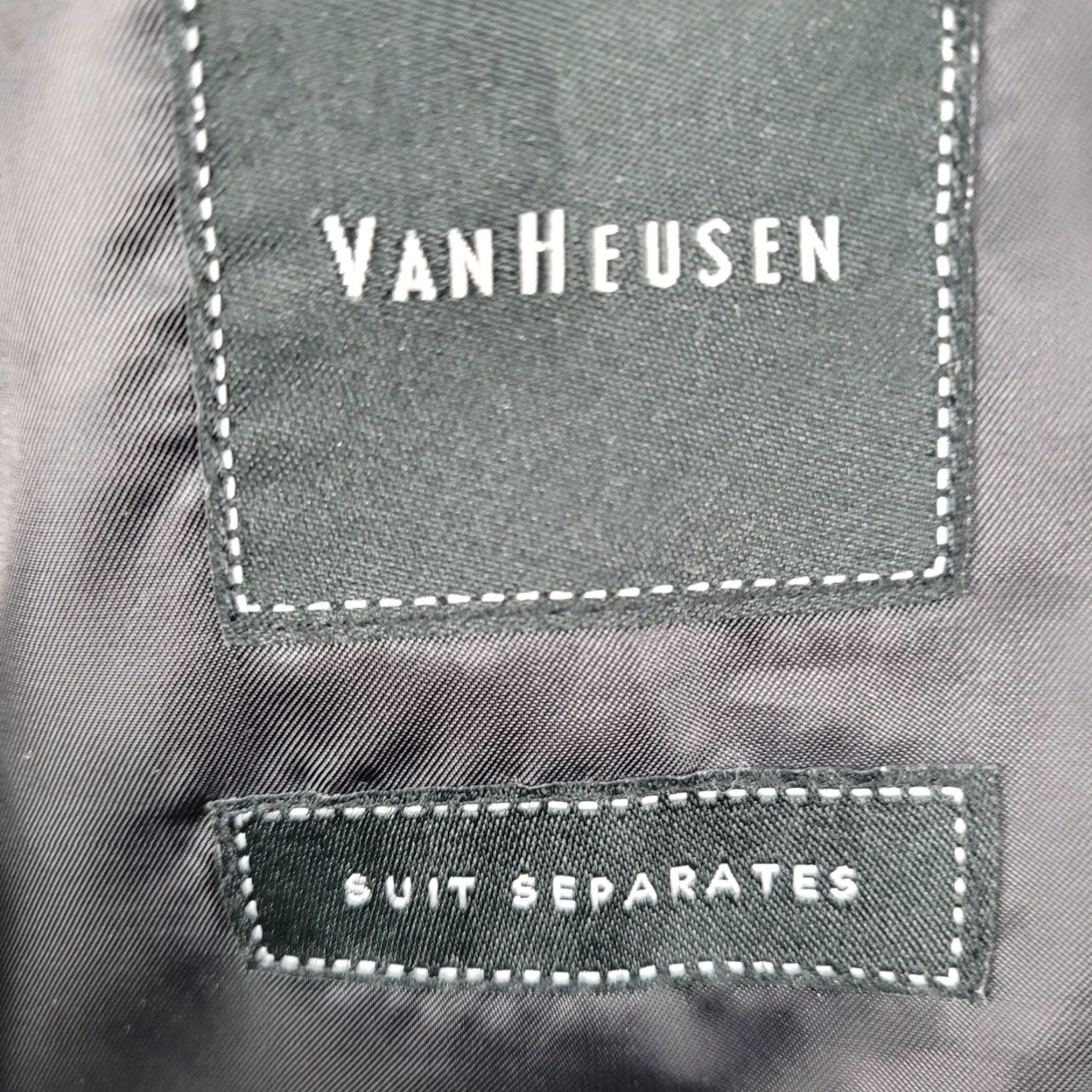 Van Heusen Van Heusen Blazer Suit Jacket Sport Coat 48R Grey 2 Button Single Vented Notch 4-Button Sleeve Men Size 48R - 3 Thumbnail