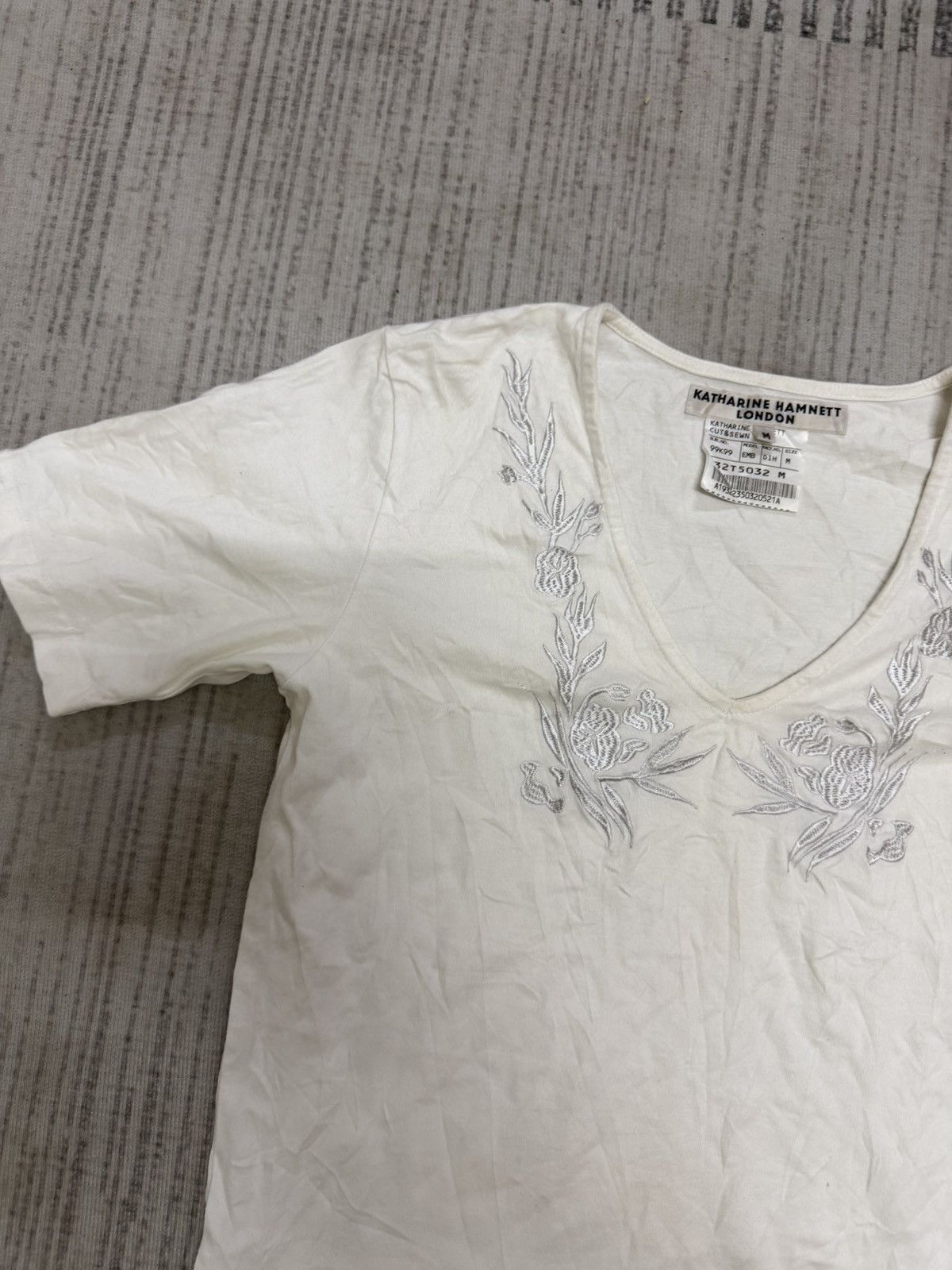 Katharine Hamnett London Vintage 80s katharine hamnett london flower tshirt Size M / US 6-8 / IT 42-44 - 2 Thumbnail