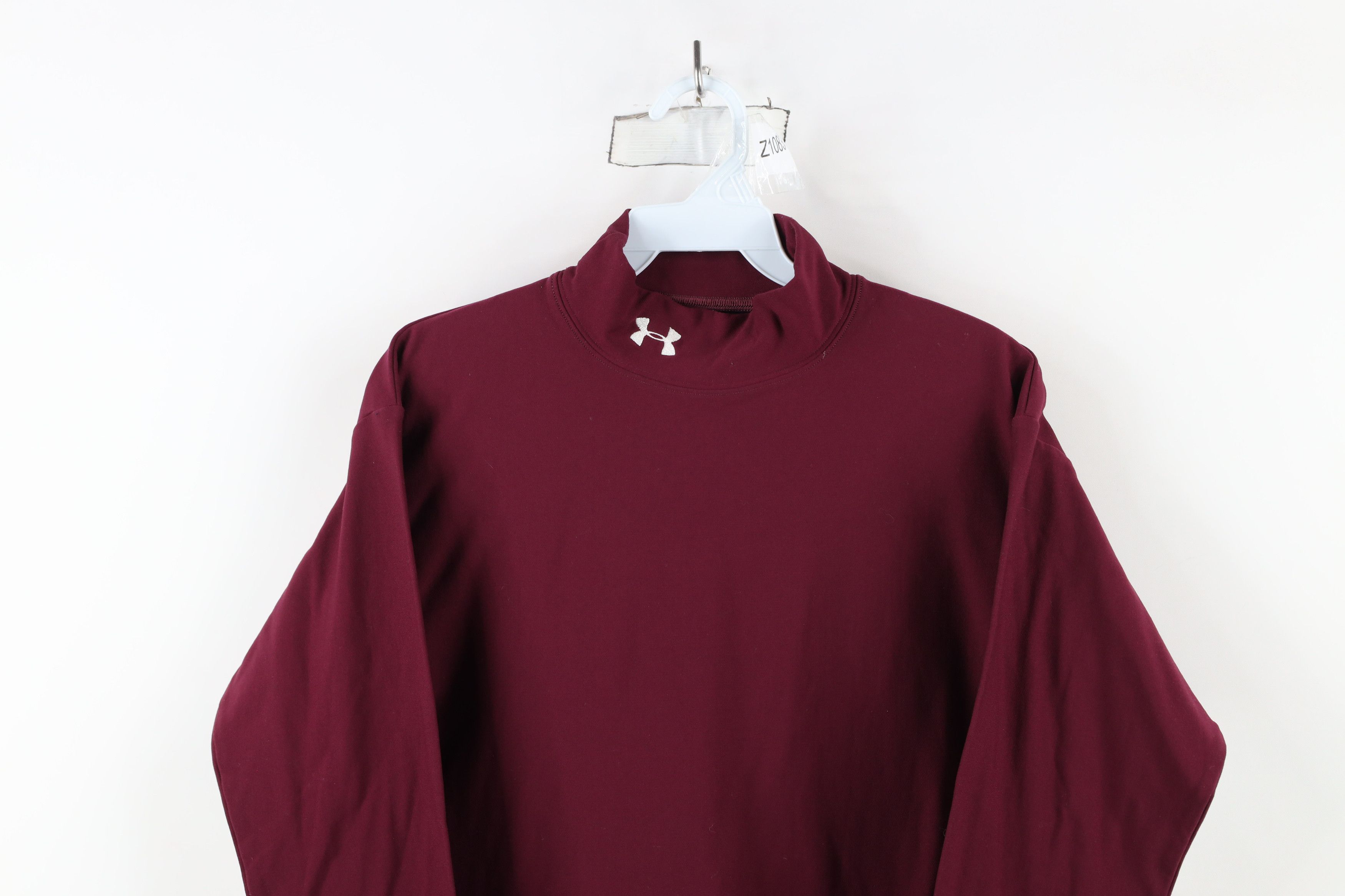 Under Armour × Vintage Under Armour ColdGear Compression Mock Neck Training Shirt Size US XL / EU 56 / 4 - 2 Thumbnail