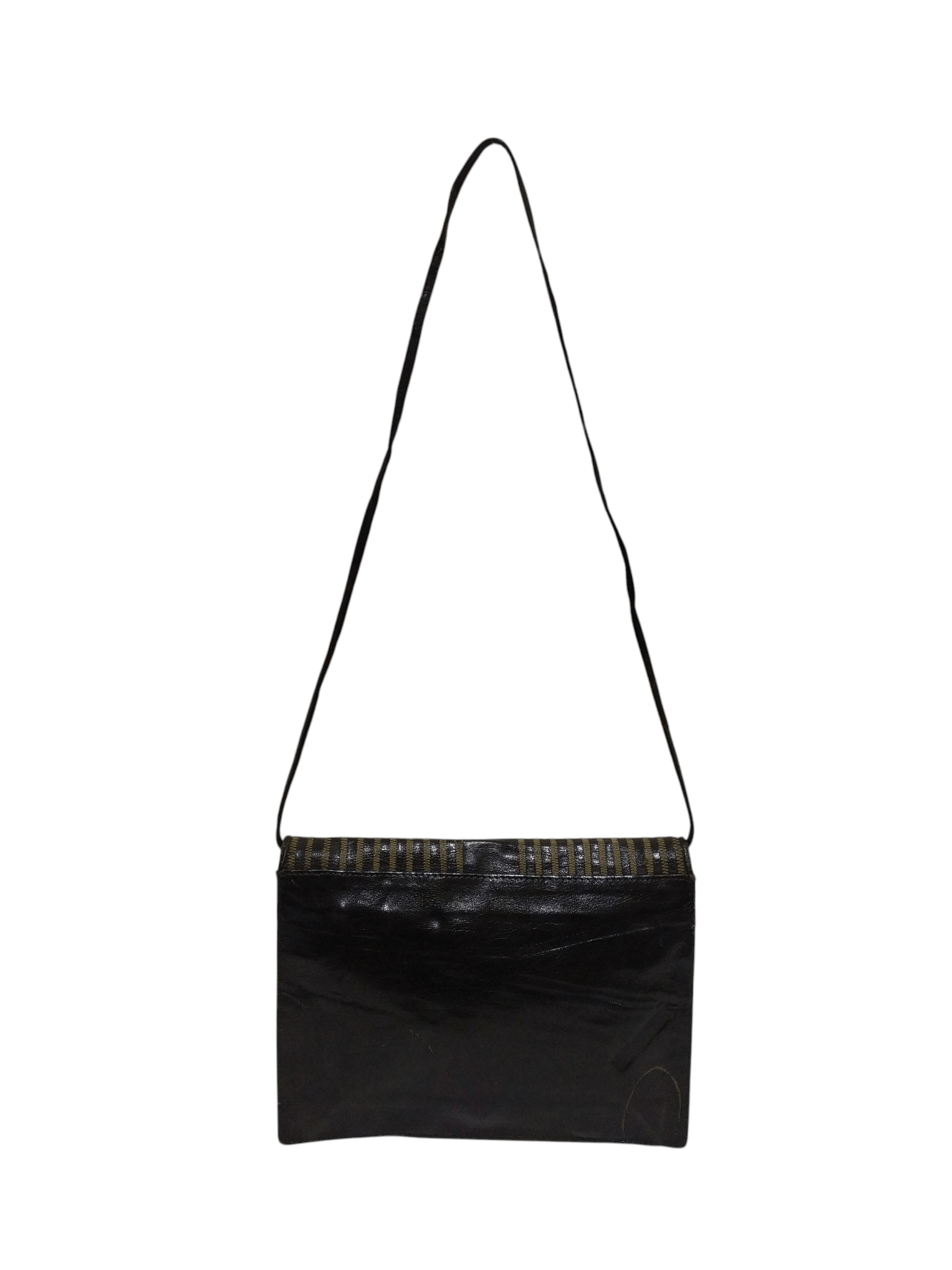 Fendi Vintage 80s FENDI Logo Envelope Patent Leather Crossbody Size ONE SIZE - 5 Thumbnail