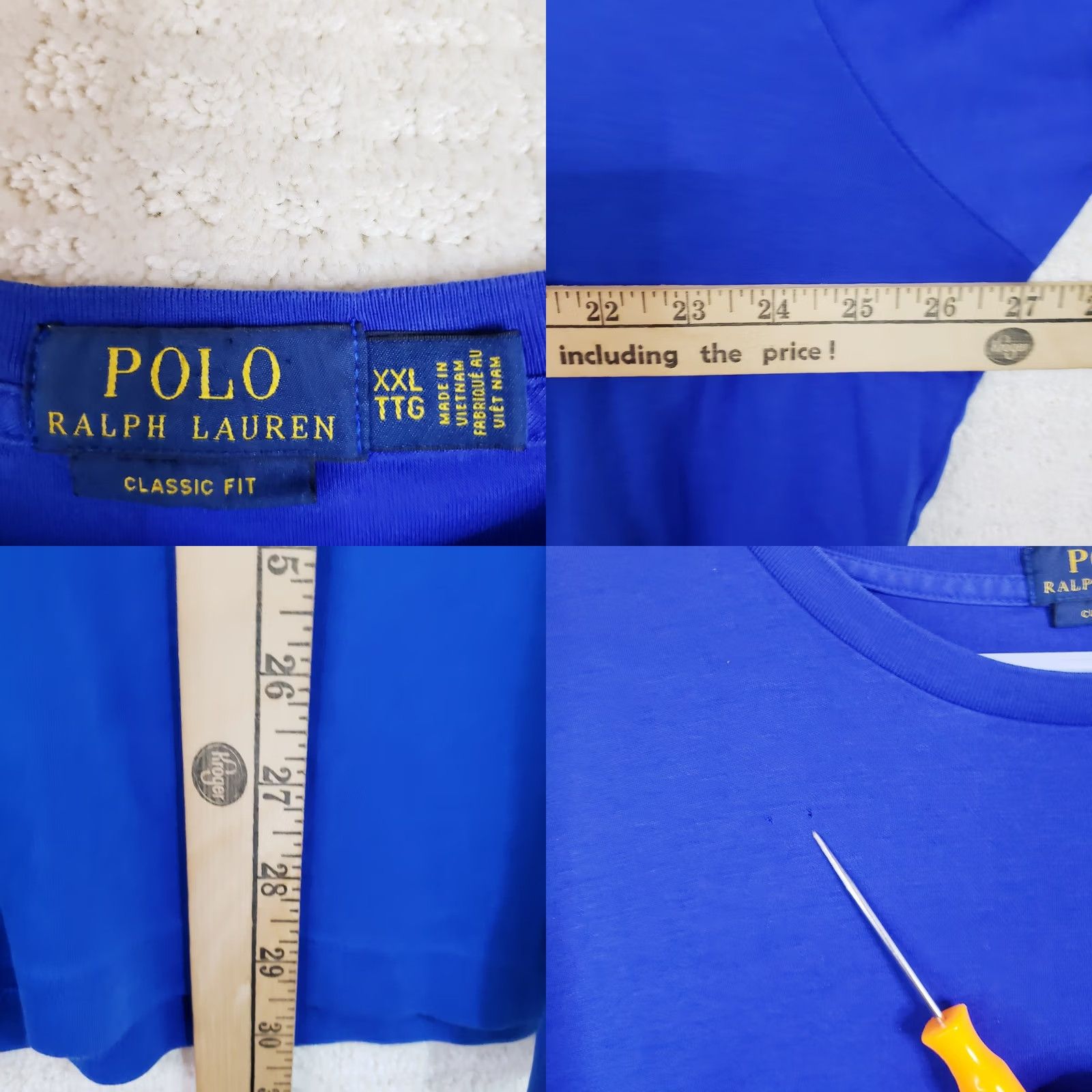 Polo Ralph Lauren Polo Ralph Lauren T Shirt Mens XXL Blue Cotton Short Sleeve Tee Size US XXL / EU 58 / 5 - 8 Thumbnail