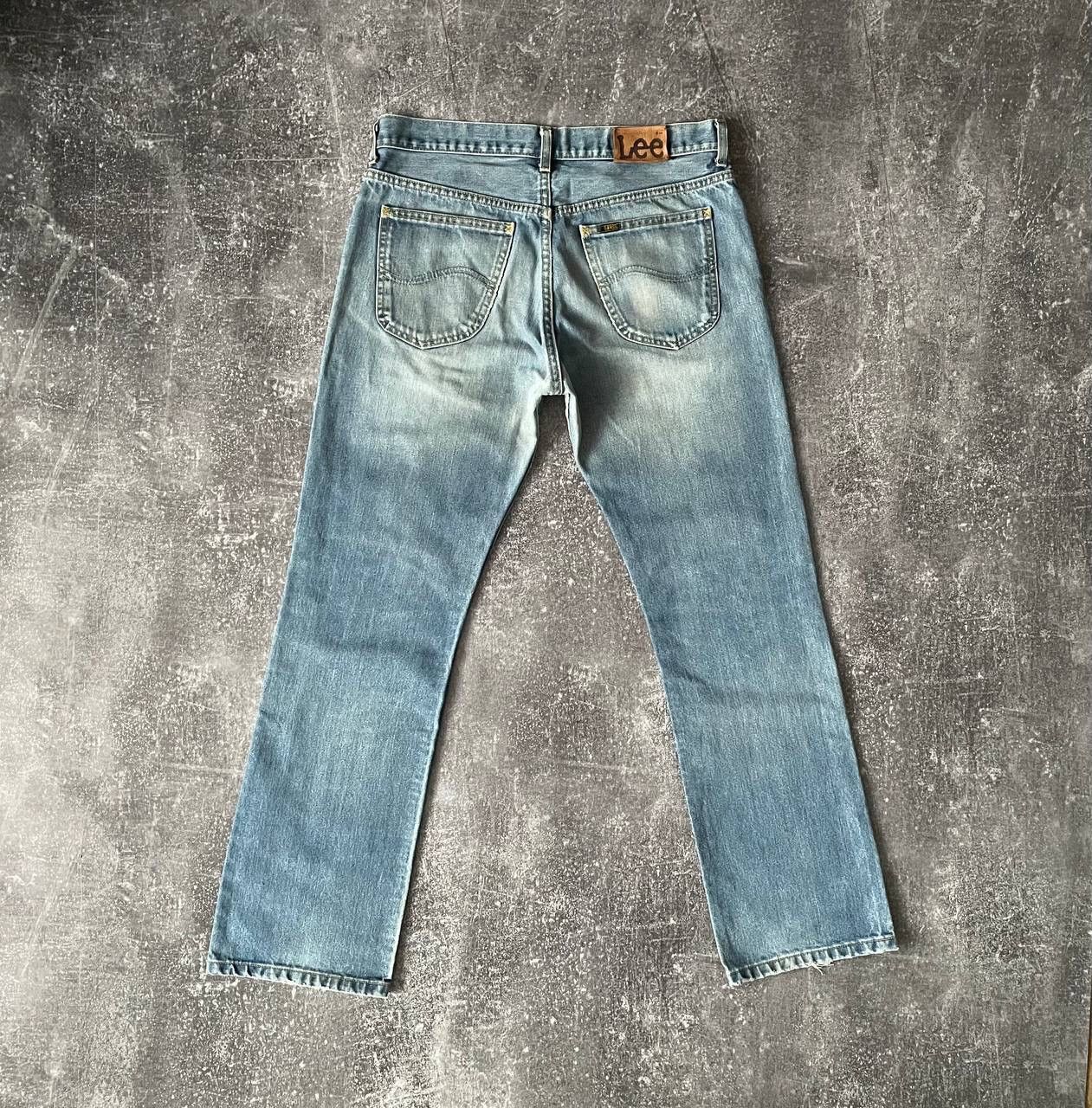 Lee × Vintage Vintage 90s Lee Washed Blue Denim Blue Jeans Pants Y2K Rare Size US 34 / EU 50 - 2 Thumbnail