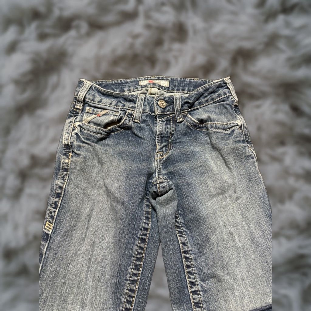Ariat Ariat Flame-Resistant Women's Jeans Size 26 Blue Denim 28x30 Bootcut 5-Pocket Zip Mid Rise Regular Cotton Denim Jeans Womens Size 28" / US 6 / IT 42 - 1 Thumbnail