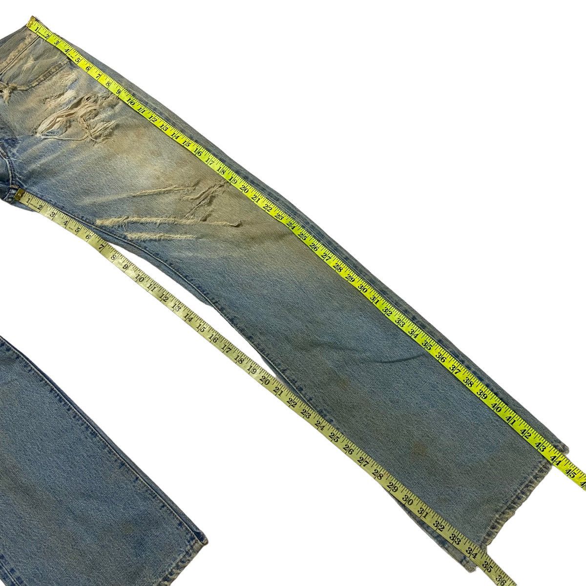 wjk WjK Thrashed Dirt Washed Selvedge Jeans Size US 31 - 21 Thumbnail