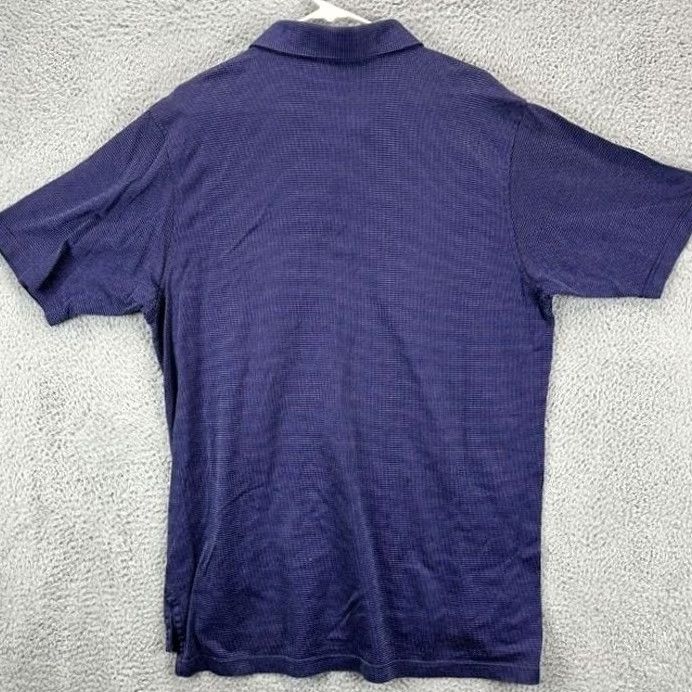 Peter Millar Peter Millar Polo Shirt Mens XL Purple Polka Dot Rugby Short Sleeve 100% Cotton Size US XL / EU 56 / 4 - 2 Thumbnail