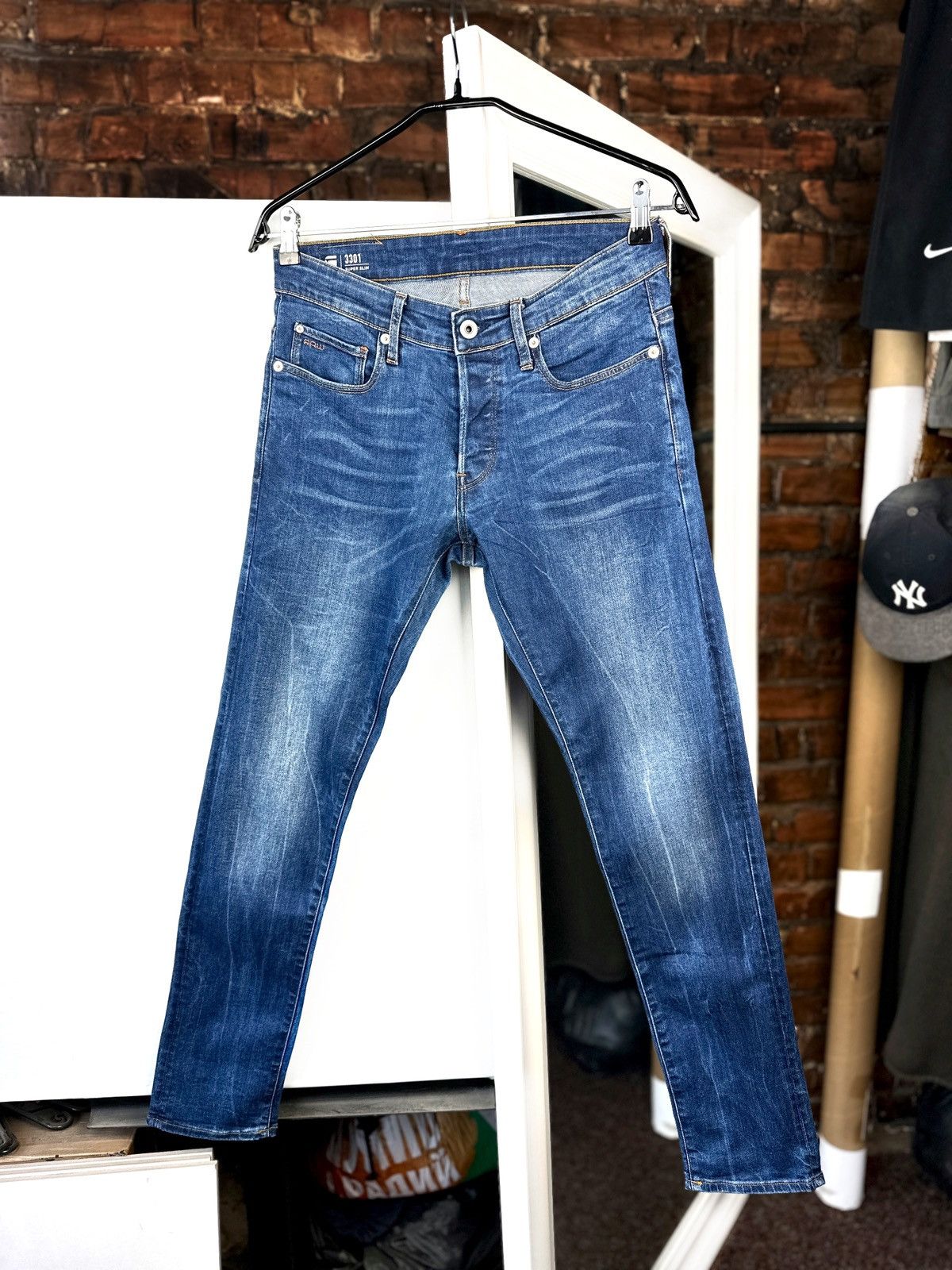 G-Star Men’s Jeans G-Star Raw 3301 Super Slim Dark Blue Size: 30/30 Size US 30 / EU 46 - 2 Thumbnail
