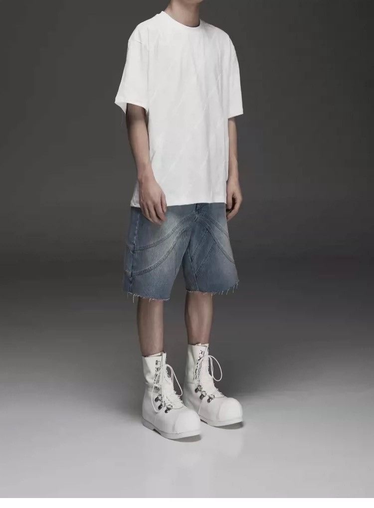 Other TTULF Japan jacquard white cotton t-shirt size L Size US L / EU 52-54 / 3 - 9 Thumbnail