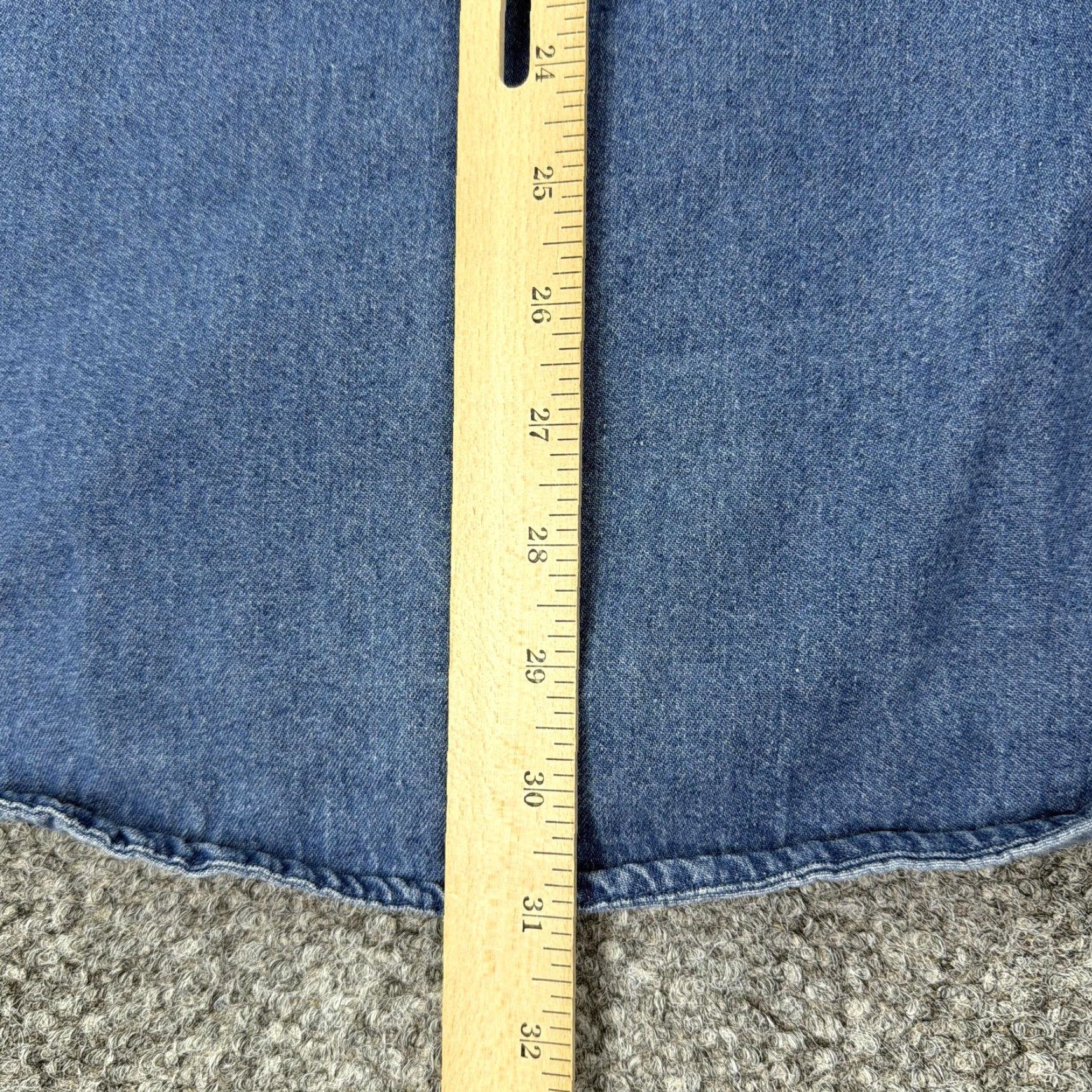 Vintage Key Denim Shirt Mens XL Blue Button-Down Long Sleeve Casual Workwear Western Cotton Pockets Solid Button-Up 90s (if applicable) Mens Size US XL / EU 56 / 4 - 6 Thumbnail