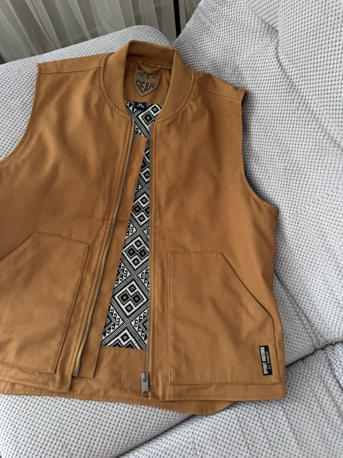 Other Spirit Motors Canvas Brown Cycling Vest Size US XL / EU 56 / 4 - 4 Thumbnail