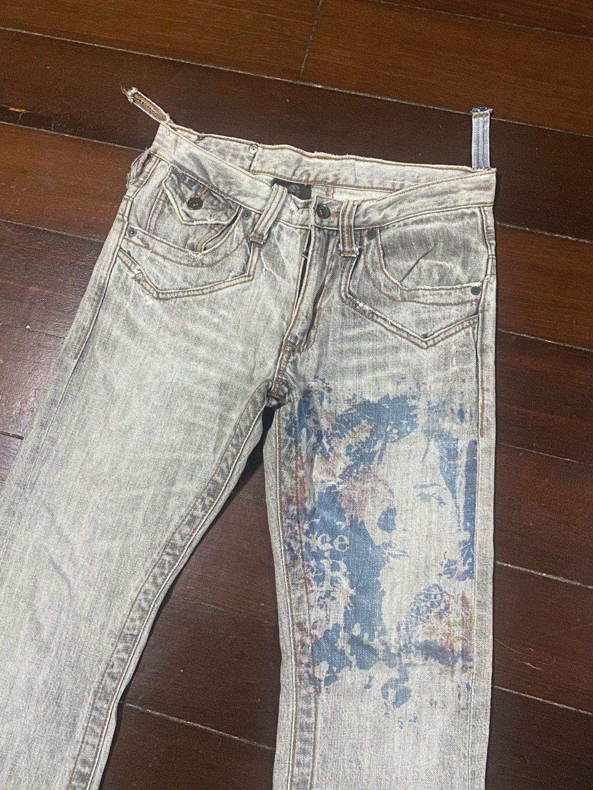 semanticdesign Semantic Design Clawmark art design Thrashed Denim Jeans Size US 34 / EU 50 - 5 Thumbnail