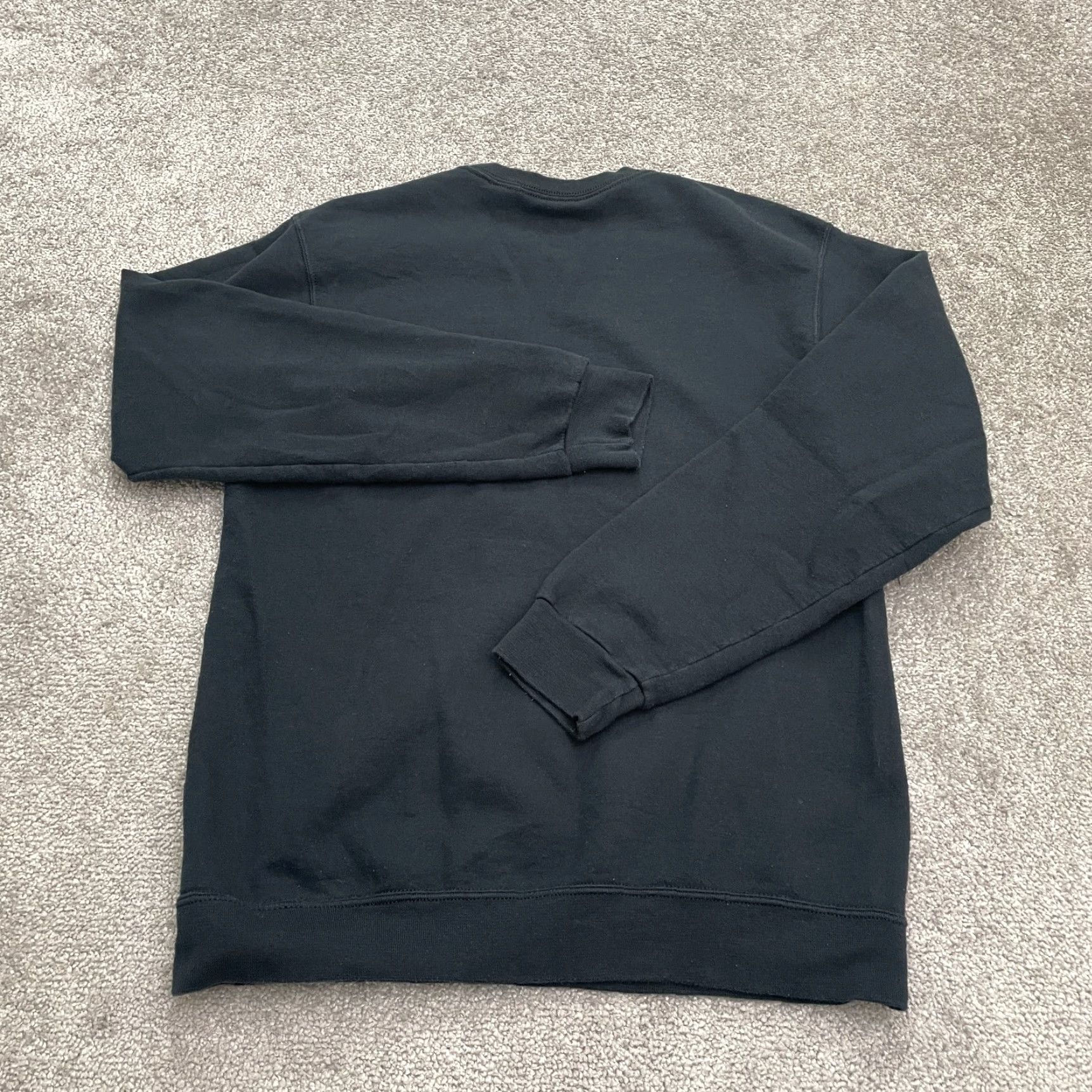 Fruit Of The Loom Fruit Of The Loom Sweatshirt Mens M Black Crew Neck Pullover Fleece Size US M / EU 48-50 / 2 - 2 Thumbnail