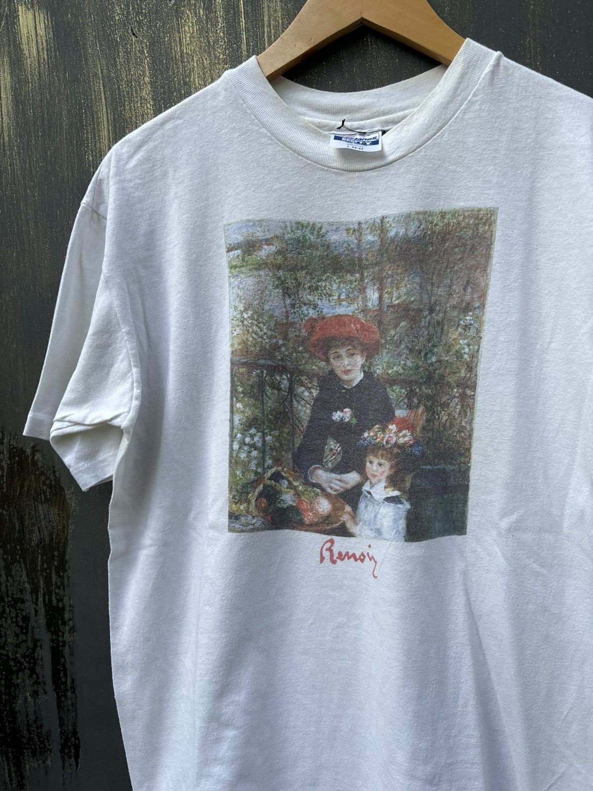 Vintage RARE! Vintage 90s Art Renoir Phototee Museum Of Art Size US L / EU 52-54 / 3 - 3 Thumbnail