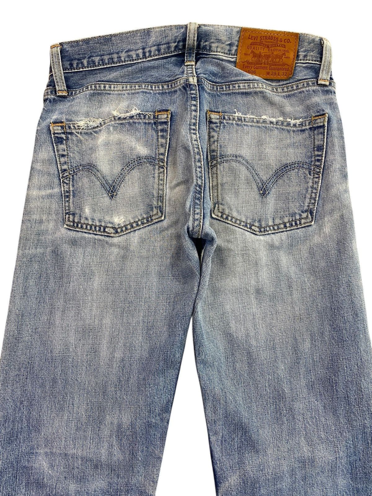 Levi's Vintage Levi’s Whiskers Faded Wash Style Straight Cut Jeans Size US 29 - 4 Thumbnail
