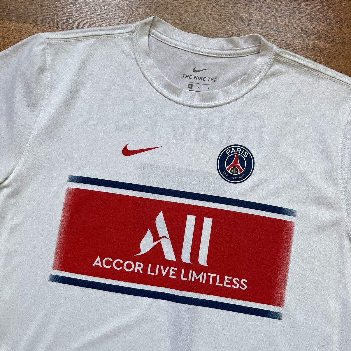 Nike × Vintage PSG NIKE 2021/2022 FOOTBALL SOCCER TEE #7 MBAPPE Size US M / EU 48-50 / 2 - 4 Thumbnail
