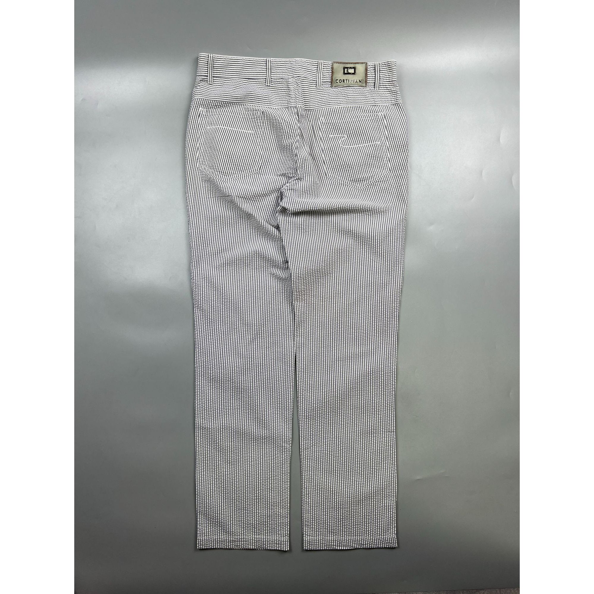 Cortigiani Cortigiani Cotton Striped Pants (Y1017) Size US 36 / EU 52 - 11 Thumbnail