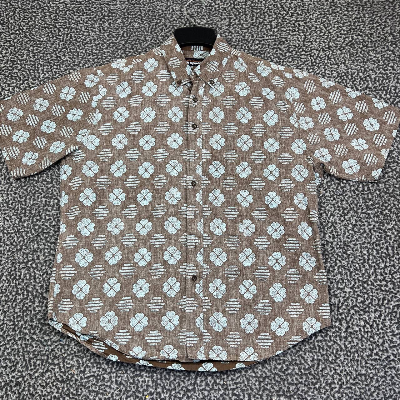 Reyn Spooner Reyn Spooner Button Down Men XL Floral Geometric Aloha Shirt Size US XL / EU 56 / 4 - 1 Thumbnail