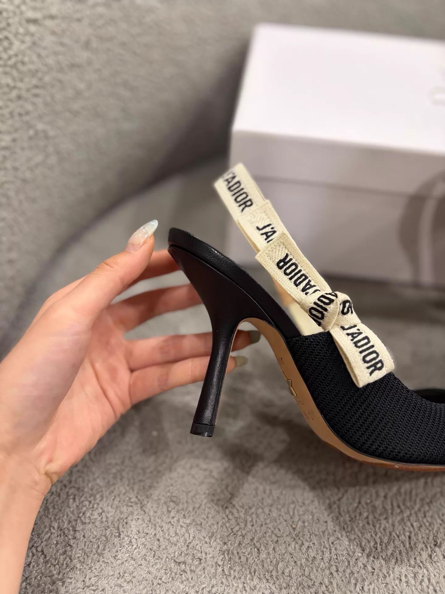 Dior Dior Classic Black DoubleLogo Heels 35.5 New w/Box Size US 5 / IT 35 - 4 Thumbnail