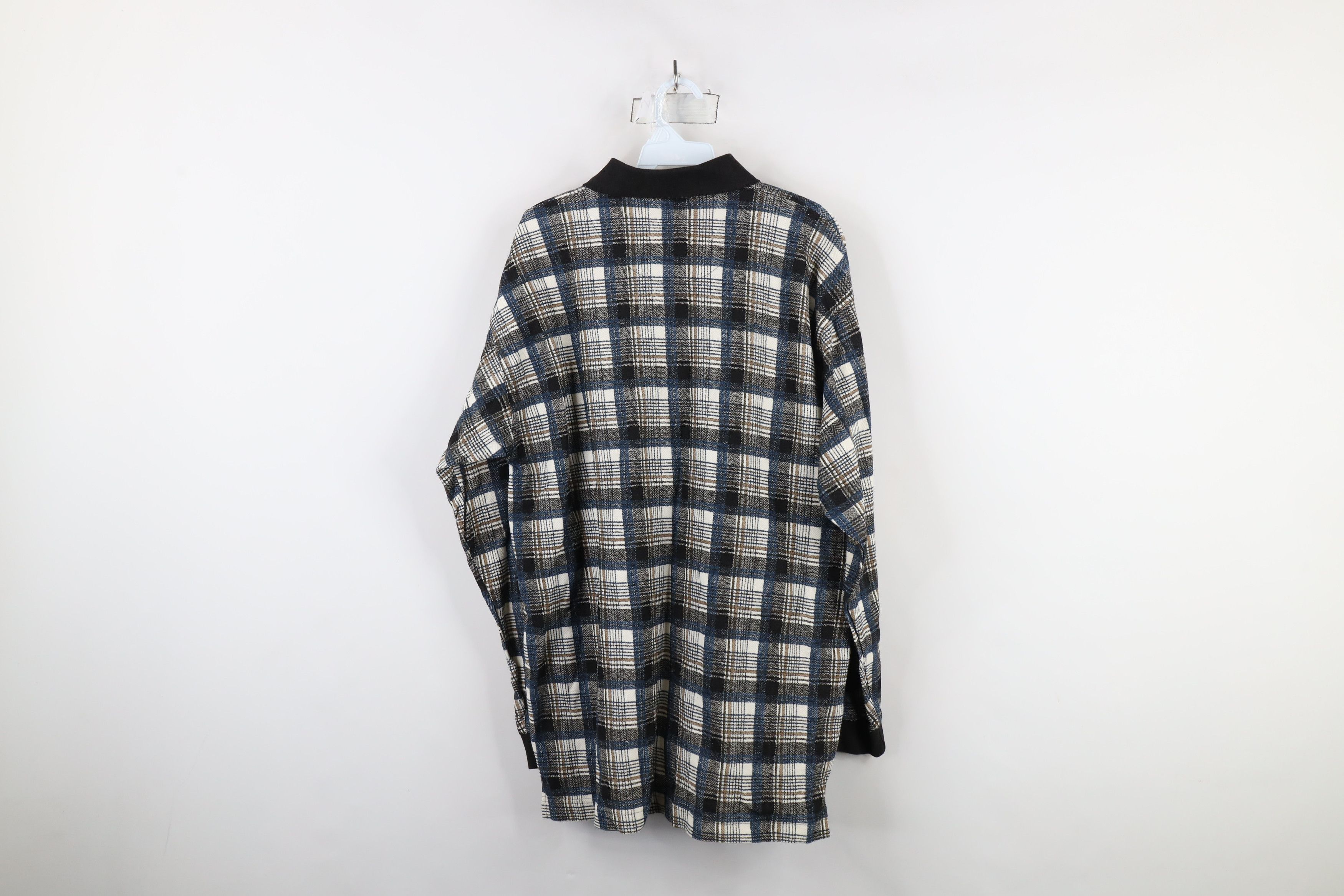 Vintage Deadstock Vintage 90s Streetwear Knit Long Sleeve Polo Size US M / EU 48-50 / 2 - 9 Thumbnail