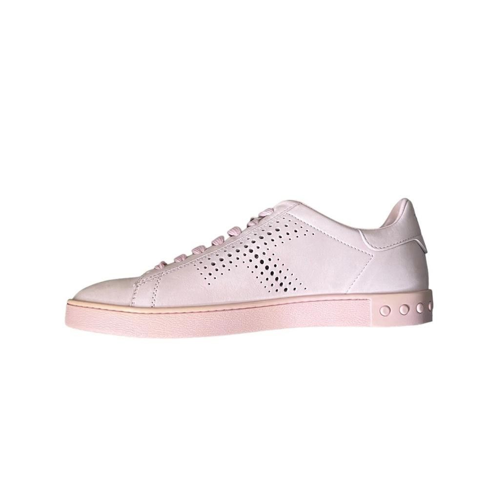 Tod's Tod's Leather Pink Sneaker NWT Size 10 Size US 10 / IT 40 - 1 Thumbnail