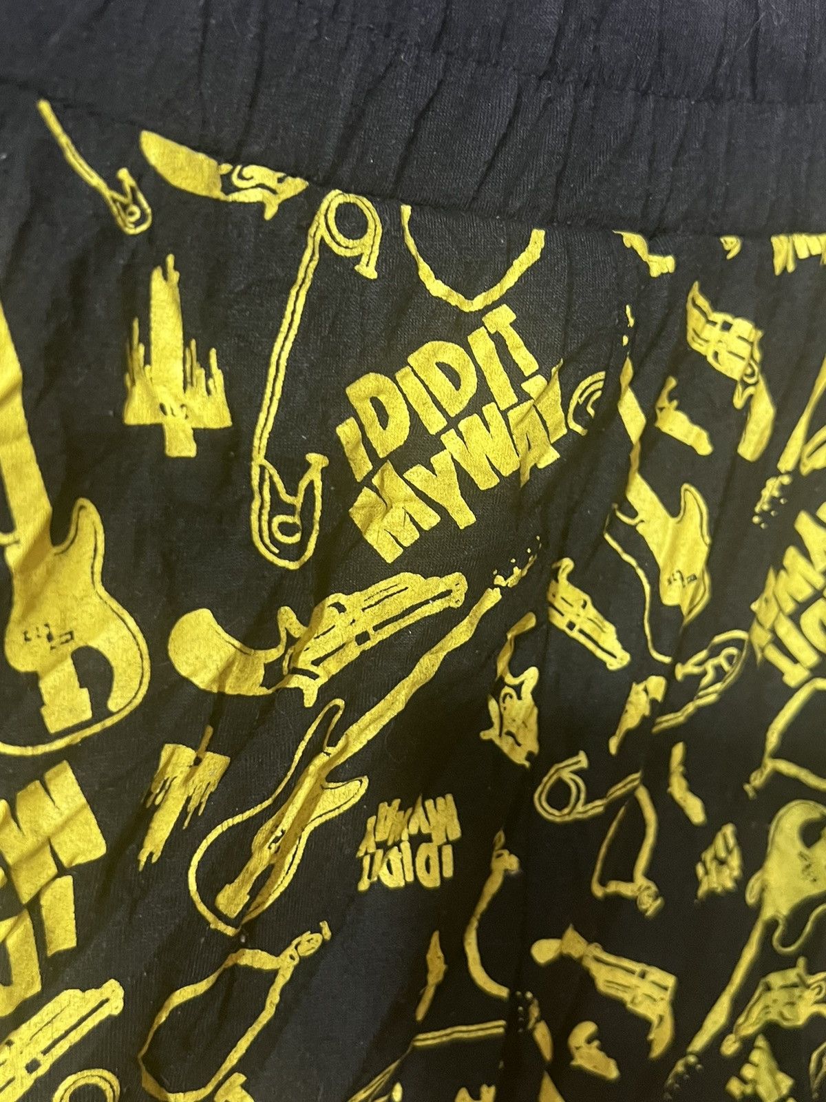 Band Tees × Japanese Brand × Punk and Yo Punk rock ACDC rag cropped pants ididit my way full print Size US 32 / EU 48 - 4 Thumbnail