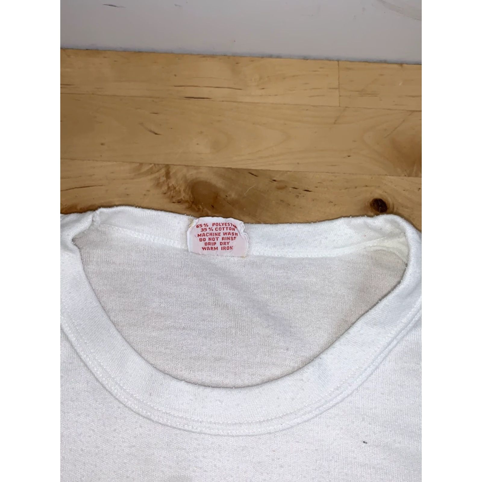 J Brand VINTAGE Neptune 80s Bicycle Shirt Mens XL White Cotton Short Sleeve Crew Neck 12160 Size US XL / EU 56 / 4 - 3 Thumbnail