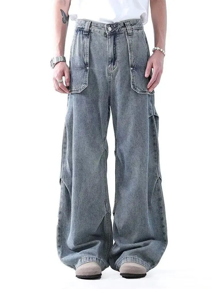 Japanese Brand × Jean Retro loose pocket high street jeans Size US 32 / EU 48 - 5 Thumbnail