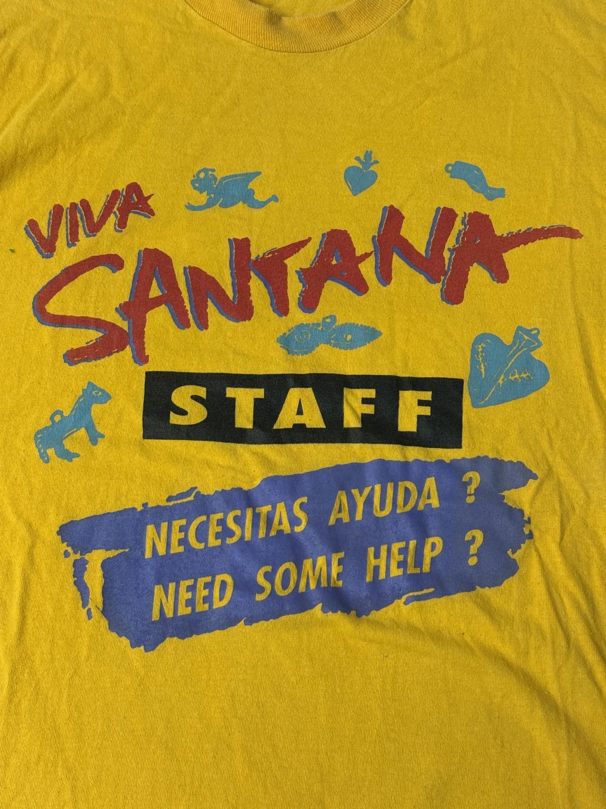 Fruit Of The Loom VTG Viva Santana Tour T-shirt Staff Single Stitch Tee XL Size US XL / EU 56 / 4 - 3 Thumbnail