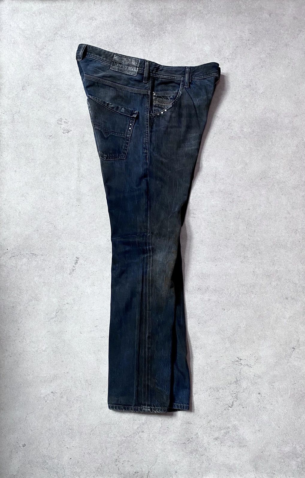 Diesel RARE Diesel Krooley Denim Regular Slim Carrot Size US 33 - 2 Thumbnail