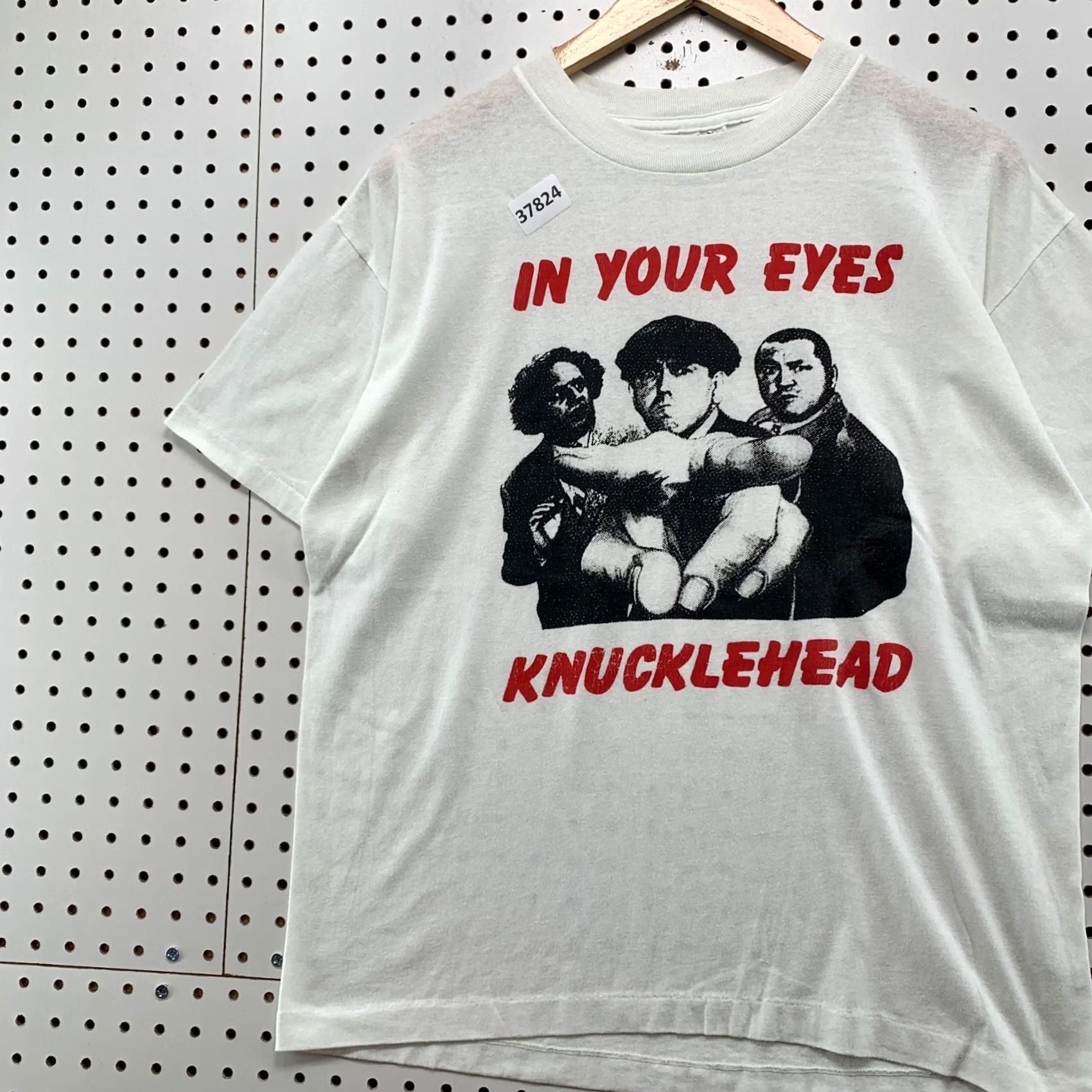 Vintage VINTAGE Three Stooges Shirt Mens Large White Single Stitch Knuckle Head 90s Movie Size US L / EU 52-54 / 3 - 3 Thumbnail