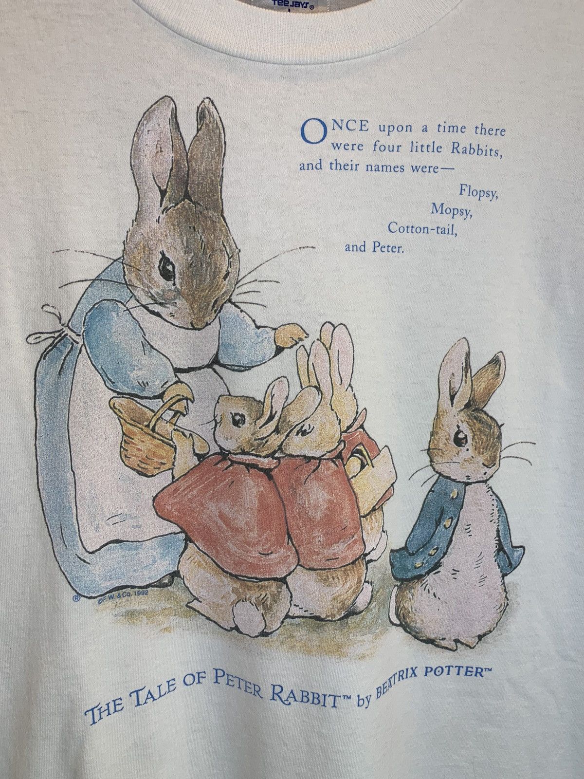 Vintage RARE Vintage 80’s Peter Rabbit Beatrix Potter Book Art Shirt Size US L / EU 52-54 / 3 - 2 Thumbnail