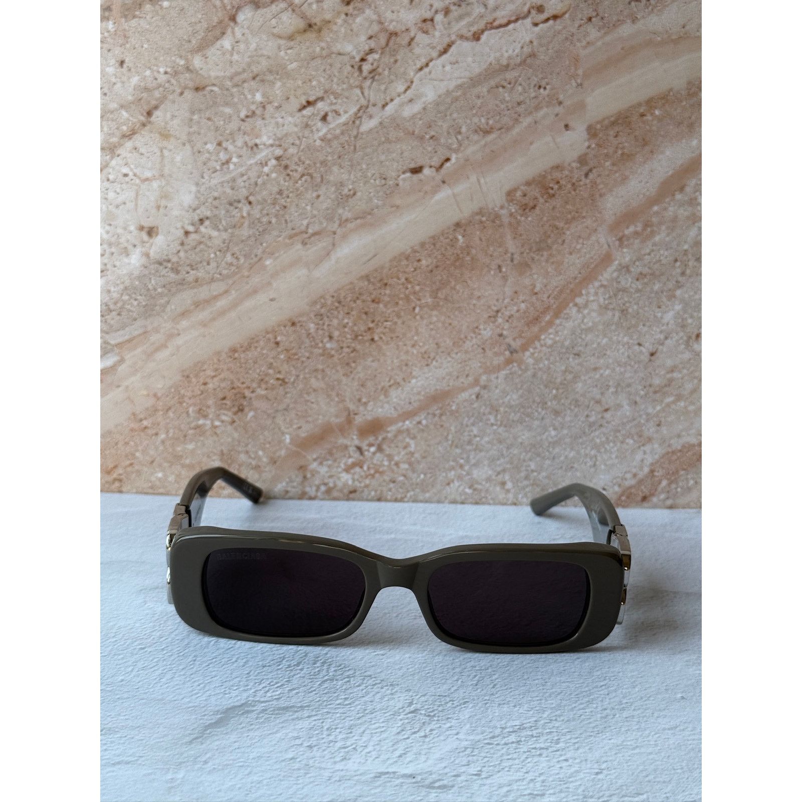 Gucci NEW Balenciaga BB0096S Dynasty Sunglasses in Grey Silver Size ONE SIZE - 5 Thumbnail