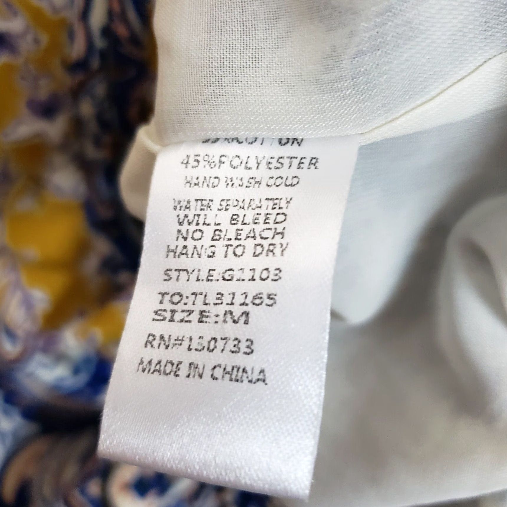 Vintage Umgee Womens Jacket Sz Medium Blue Yellow Floral Cotton Blend Size M / US 6-8 / IT 42-44 - 5 Thumbnail