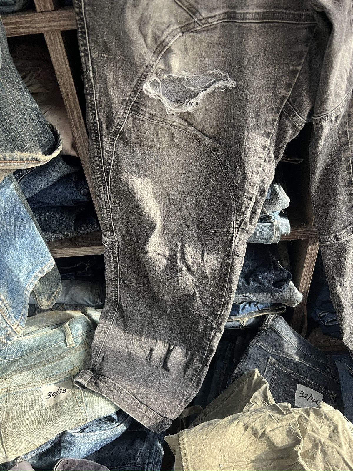 Dickies 🔥Vintage Dickies Distressed Denim Cargo Pant Size US 41 - 7 Thumbnail