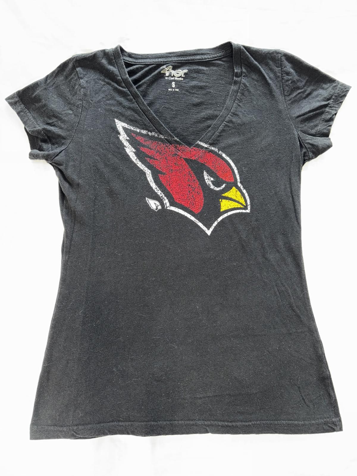 Designer Arizona Cardinals Women's V-Neck T-Shirt Size S / US 4 / IT 40 - 1 Thumbnail