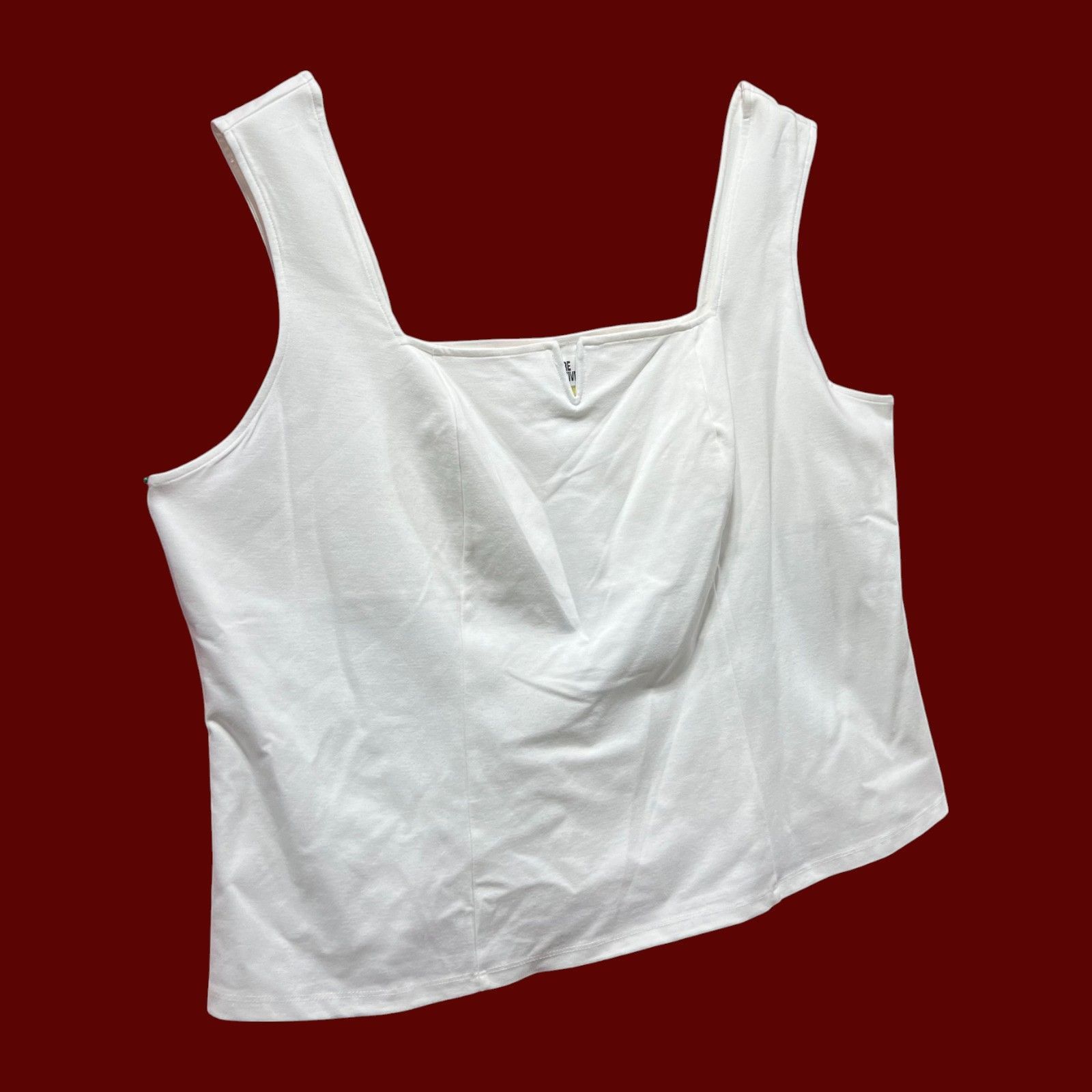 Other Future Collective - Women's Notch Front Tank Top - White - 3 Size 3XL / US 20-22 - 12 Thumbnail