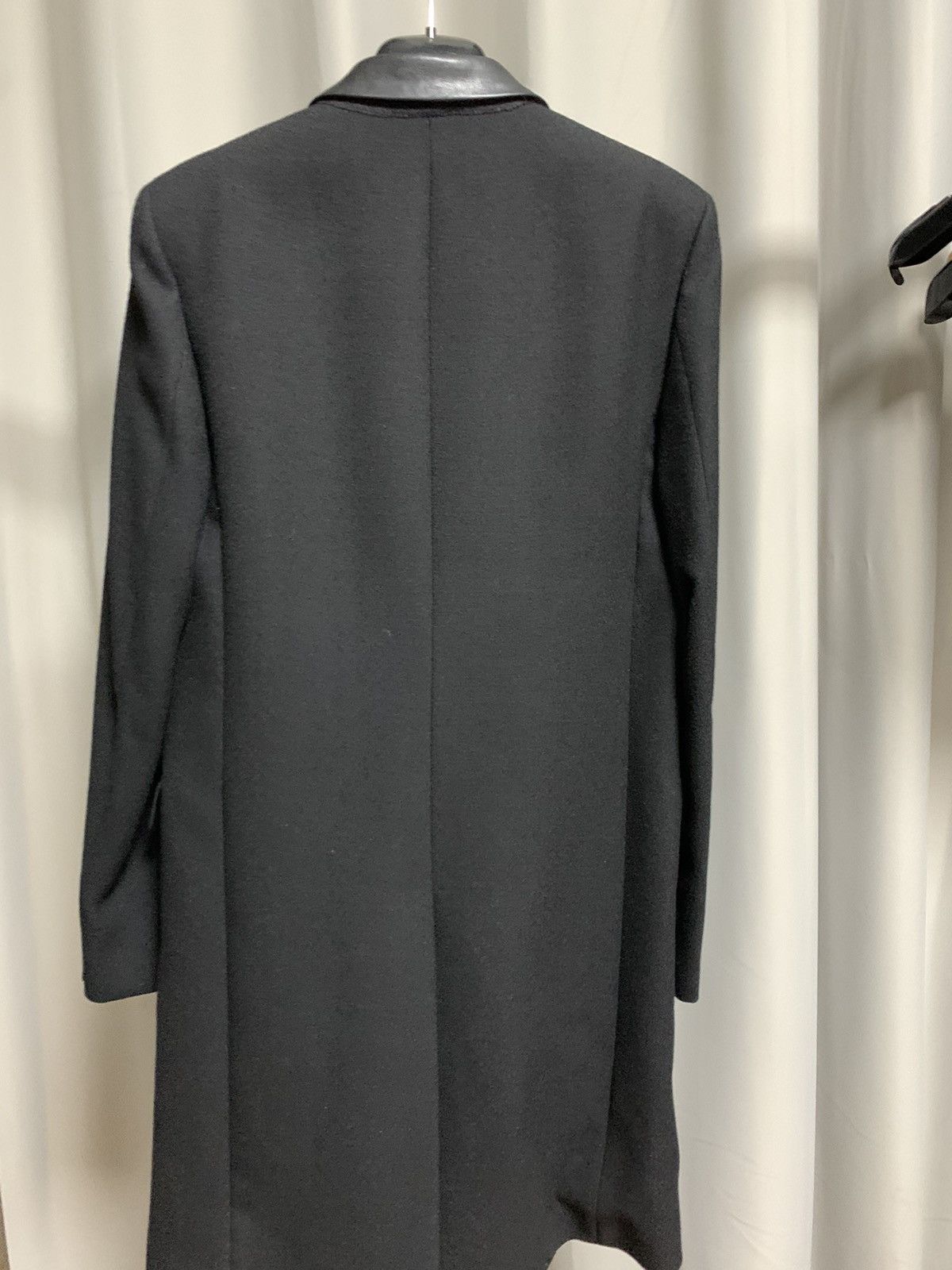 Saint Laurent Paris Saint Laurent 2013FW Leather Collar Wool Chestfield coat Size US M / EU 48-50 / 2 - 7 Thumbnail