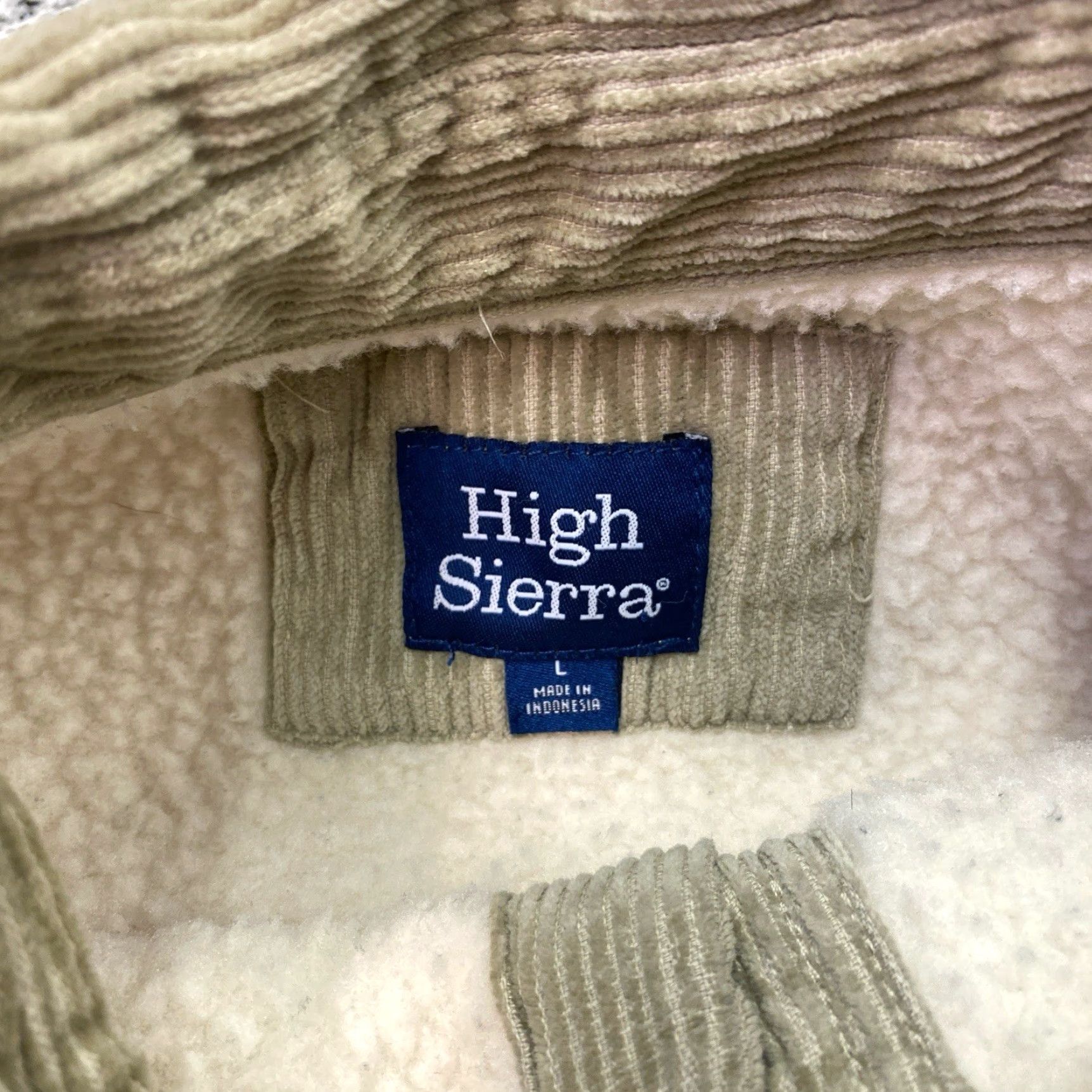 High Sierra VINTAGE High Sierra Shirt Jacket Men L Corduroy VTG Western Shacket Fleece Corduroy Shacket Fleece Size US L / EU 52-54 / 3 - 3 Thumbnail