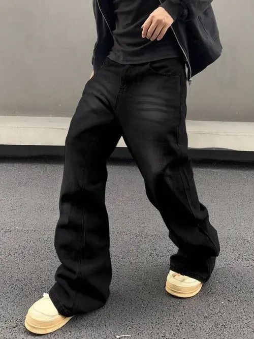 Jean Stacked Denim Jeans Drip Hip Hop Size US 32 / EU 48 - 1 Thumbnail