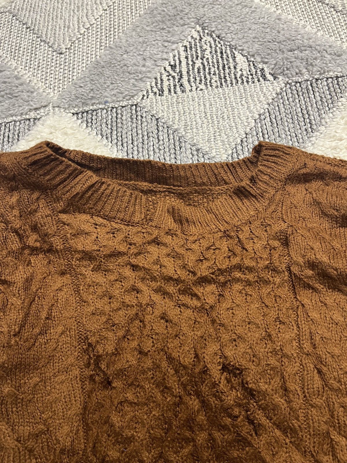 Japanese Brand × Vintage VINTAGE CRAZY SWEATER DISTRESSED WITH HOLES Size US M / EU 48-50 / 2 - 5 Thumbnail