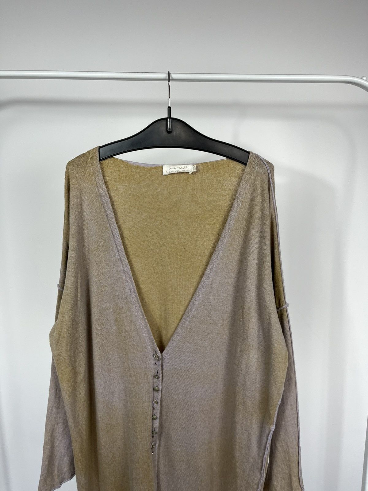 Elisa Cavaletti Elisa Cavaletti Wool Blend Long Knit Cardigan Button Size L Size L / US 10 / IT 46 - 2 Thumbnail