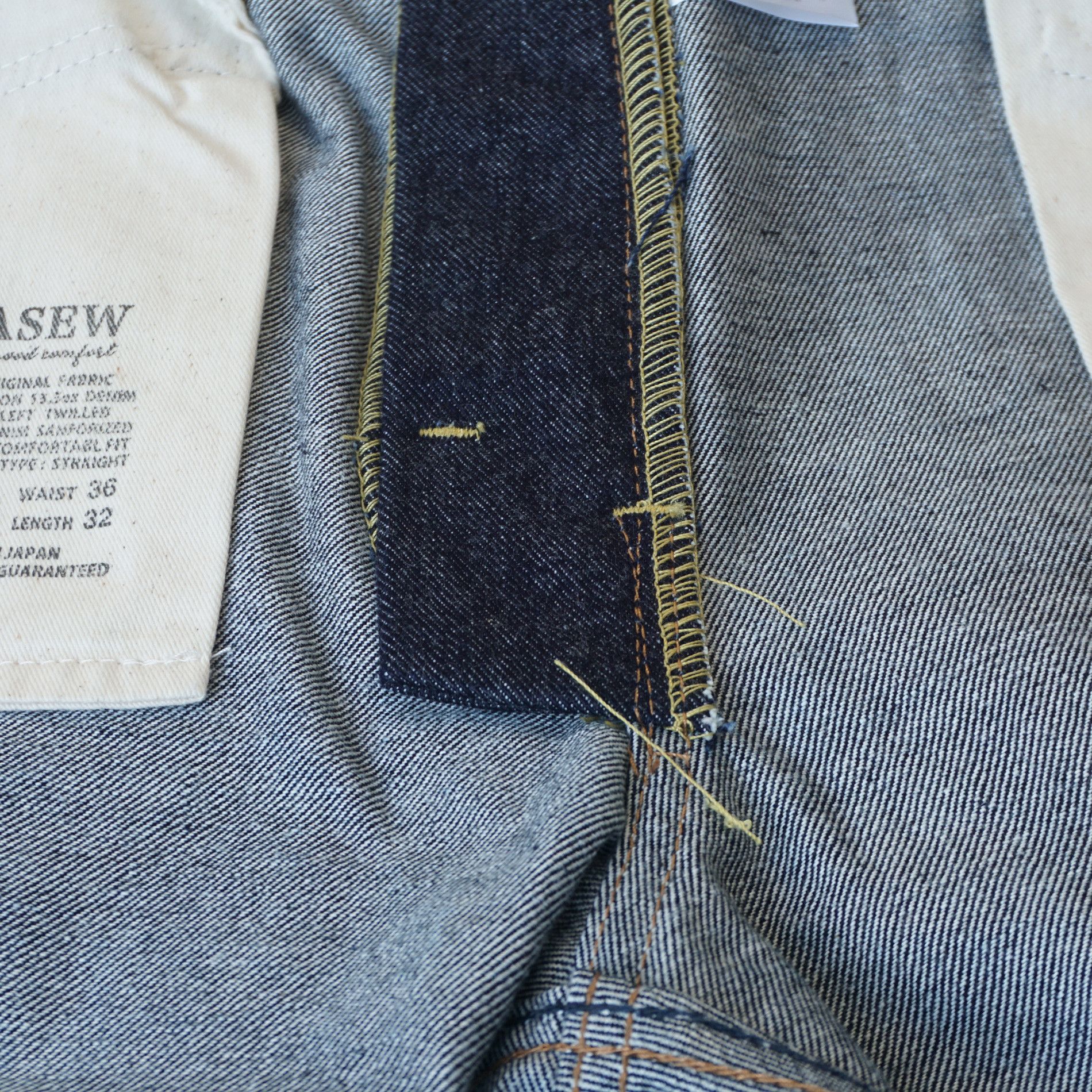 Japanese Brand WASEW 0110 W34 x L32 LHT Japanese Selvedge Jeans Size US 34 / EU 50 - 17 Thumbnail